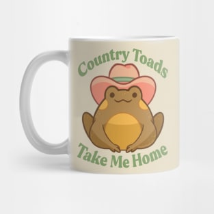 Country Toads Take Me Home Mug